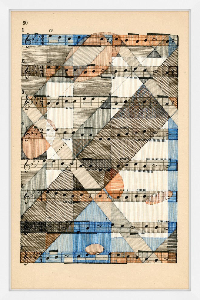 Marmont Hill, "Music in Motion" by Nikki Galapon Framed Painting Print, 30x45