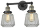 Franklin Restoration Chatham 2 Light Bathroom Vanity Light, Black Antique