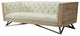 Regis Cream Sofa With Pine Frame and Gunmetal Legs
