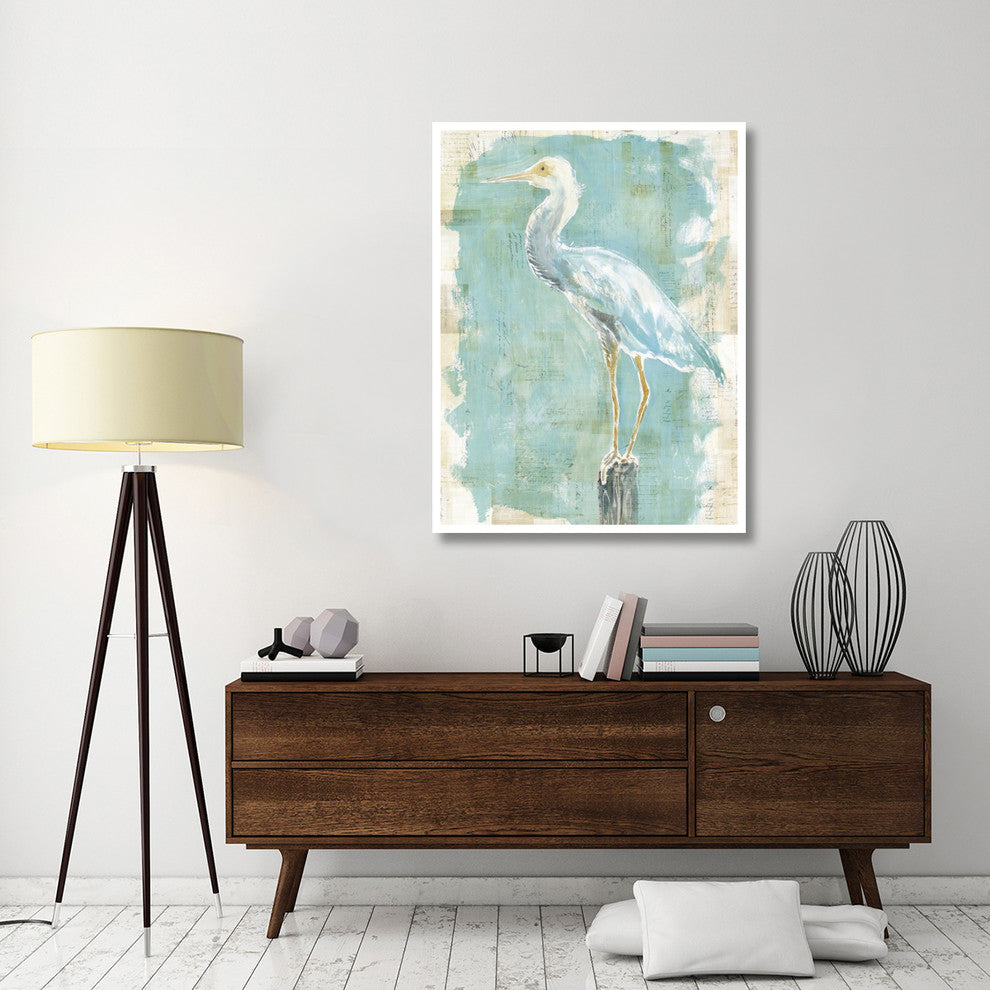 "Coastal Egret II v2" Digital Paper Print by Sue Schlabach, 38"x50"