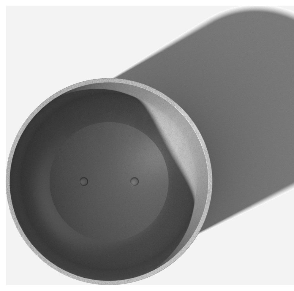 Pure Series Kona Planter, Grey, 20", 2 Pack