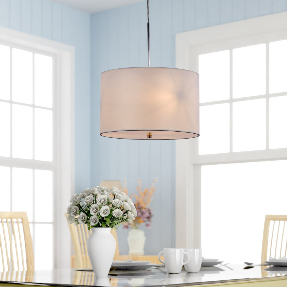 Lazzur Aujon 3 Light 16" Polished Chrome Pendant