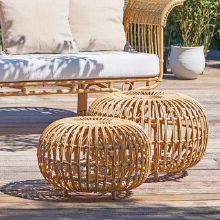 Franco Albini Small Outdoor Ottoman, Natural