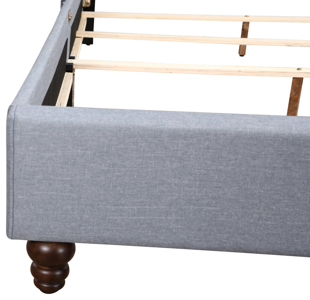 Julie King Bed, Blue