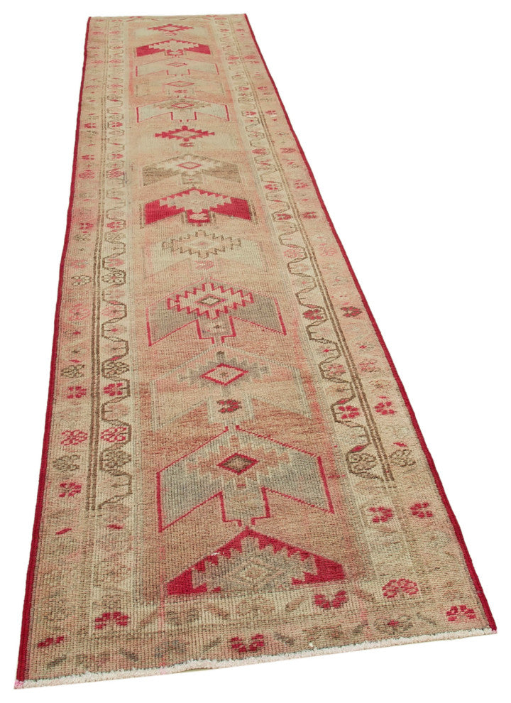 Rug N Carpet - Hand-knotted Anatolian 2' 11" x 13' 4" Rustic Runner Rug