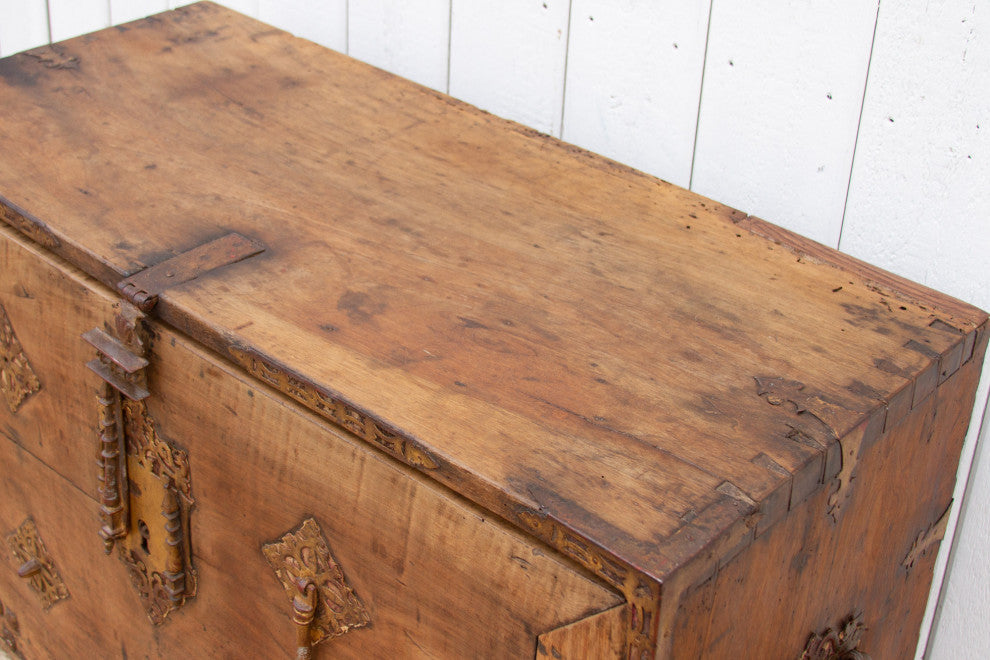 Large 18th Century Spanish BargueÃ±o Chest