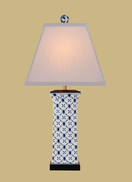 Nikitas Porcelain Table Lamp, Blue and White