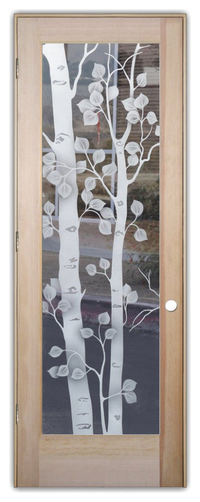 Interior Prehung Door or Interior Slab Door - Birch - Douglas Fir (stain...