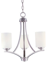 Maxim 20033 Deven 3 Light 18"W Pillar Candle Multi Light Pendant - Satin Nickel