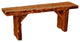 Live Edge Locust Wildwood Bench, Cedar Stain, 4 Foot