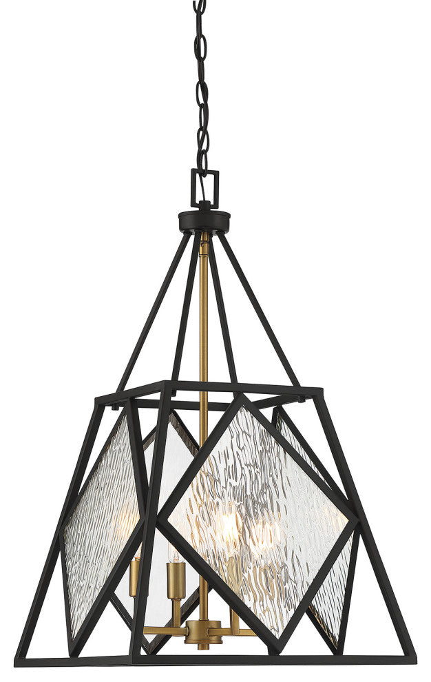 Savoy House Capella 4-LT Linear Chandelier 7-5402-4-79 - Warm Brass