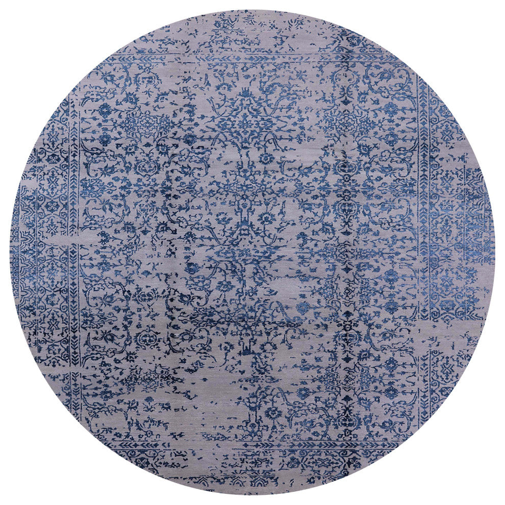 Ahgly Company Indoor Round Mid-Century Modern Area Rugs, 6' Round