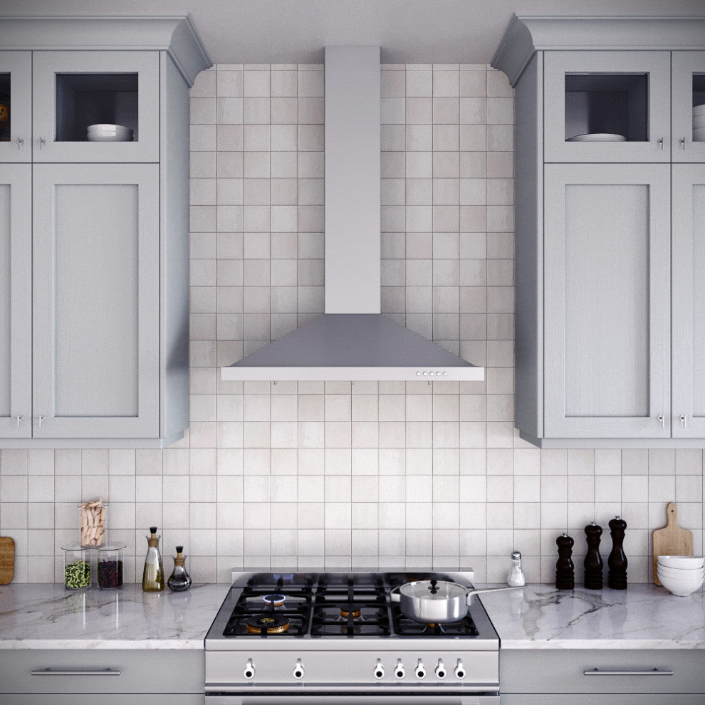 Streamline 36" Gaiola Ducted Wall Mount Range Hood, Stainless Steel