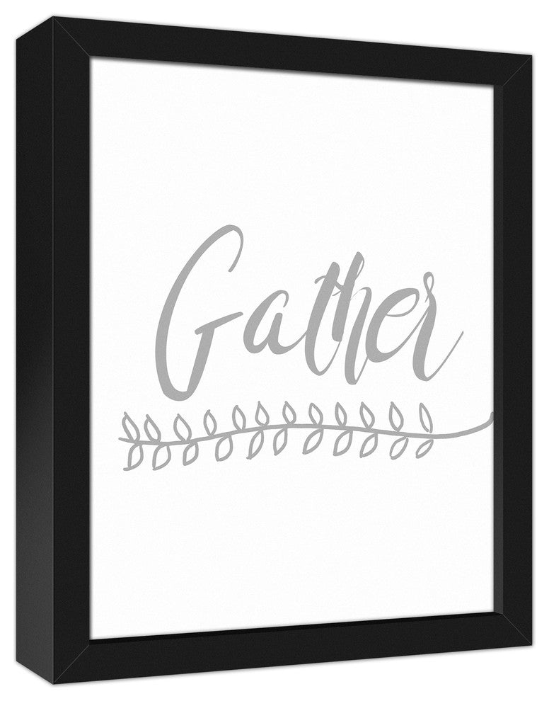 Gather 11x14 Black Framed Canvas
