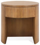Safavieh Couture Daiya Round 1 Drawer Wood Nightstand, Natural