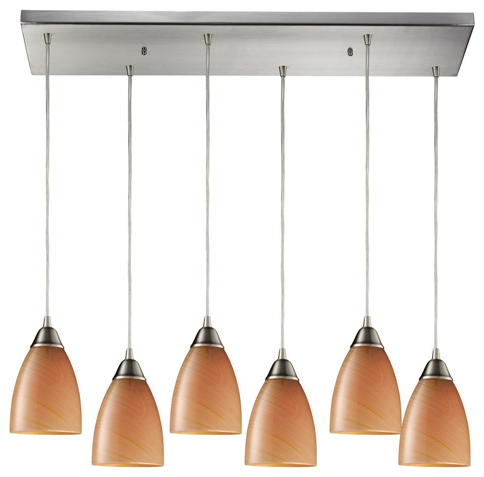 ELK LIGHTING 527-6RC-SY Pierra 6-Light Mini Pendant