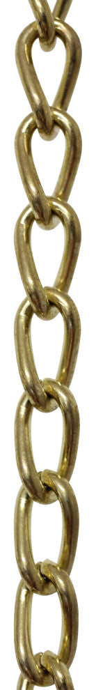 RCH Hardware Steel Twist Clock Chain, Various Finishes, Polished Brass, U15
