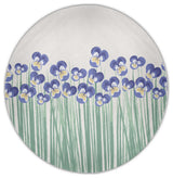 Field of Pansies Rug, Purple, 5' Round