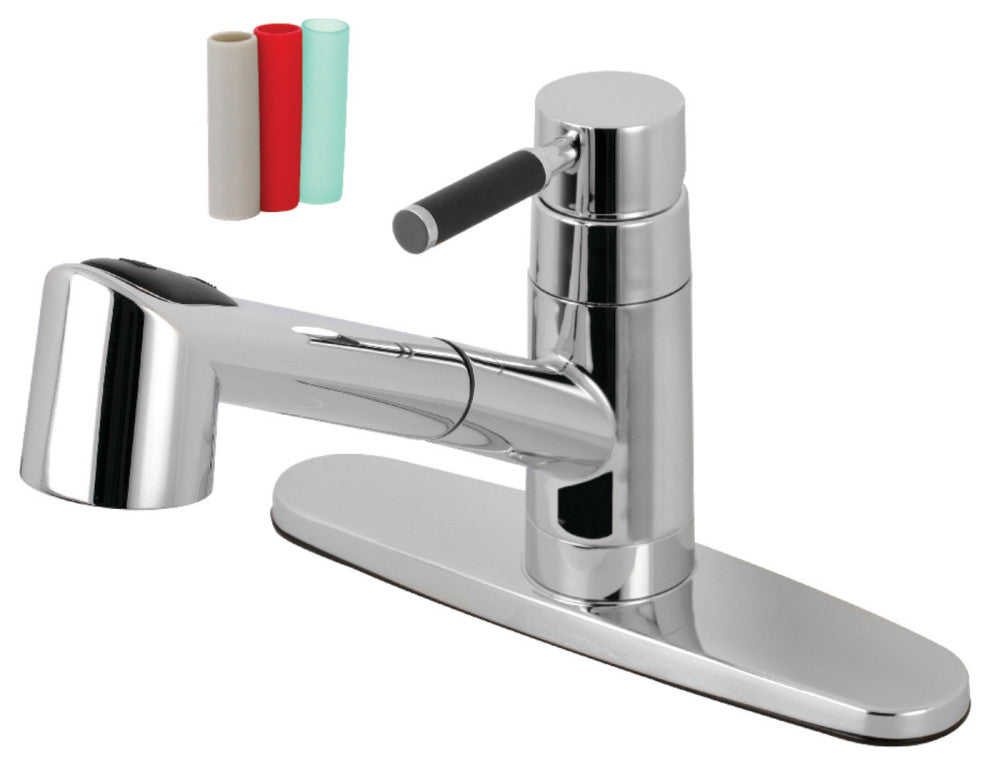 GSC8571DKL Kaiser Single-Handle Pull-Out Kitchen Faucet, Polished Chrome