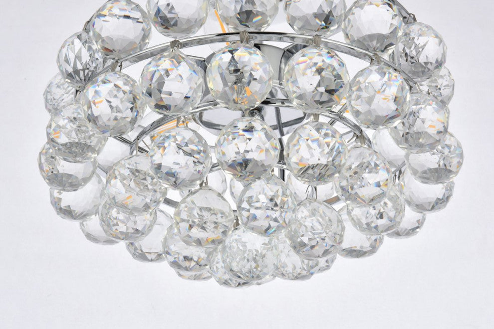 Seren 12" Flush Mount, Chrome