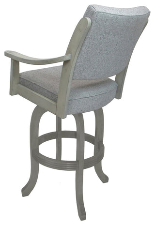 Casa Swivel Wood Stool on Melina Base, Hemsath Slate -  E-T, 26"