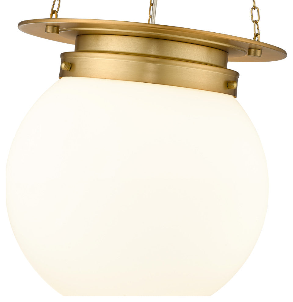 Z-LITE 1-Light Pendant, Heritage Brass