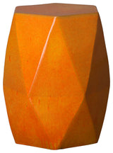 Brilliant Matrix Bright Orange Garden Stool