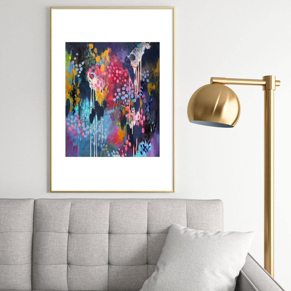 Stephanie Corfee Blue Velvet Metal Framed Art Print