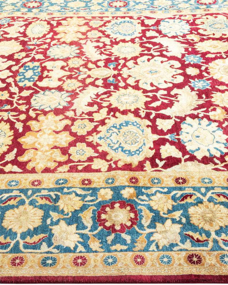 Alayna, One-of-a-Kind Hand-Knotted Area Rug Red, 6'1"x9'1"