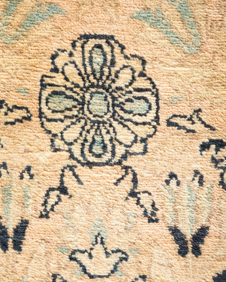 Mogul, One-of-a-Kind Hand-Knotted Runner Beige, 9'0"x18'10"