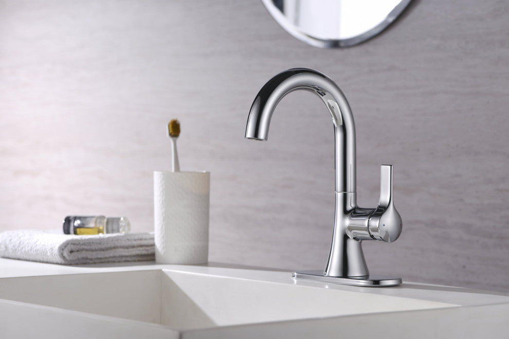 Ultra Faucets UF3800X Single Handle Bathroom Faucet, Polished Chrome