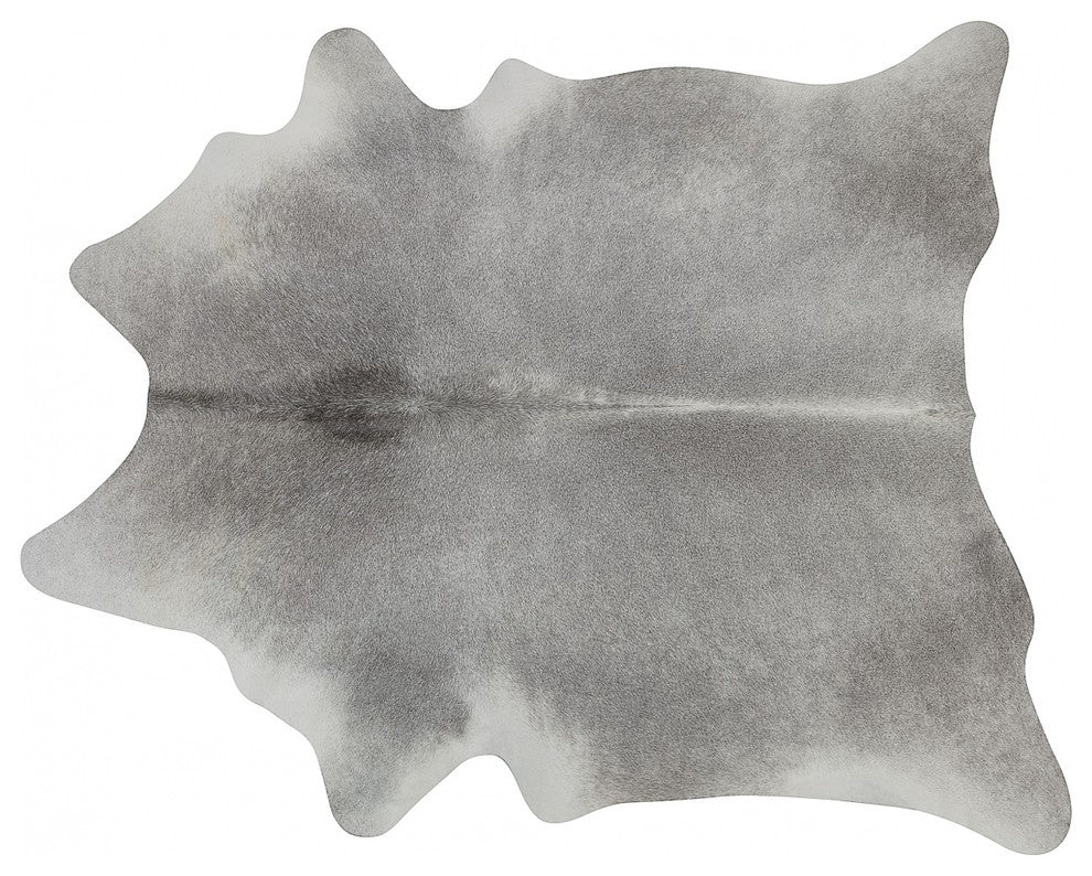 Pergamino Grey Cowhide Rug, Extra Large
