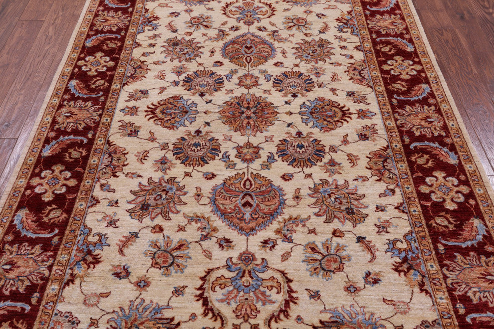 5' 7" X 7' 10" Persian Tabriz Hand Knotted Wool Rug - Q12793