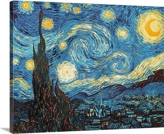 "The Starry Night, June 1889" Canvas Art, 30"x24"x1.25"