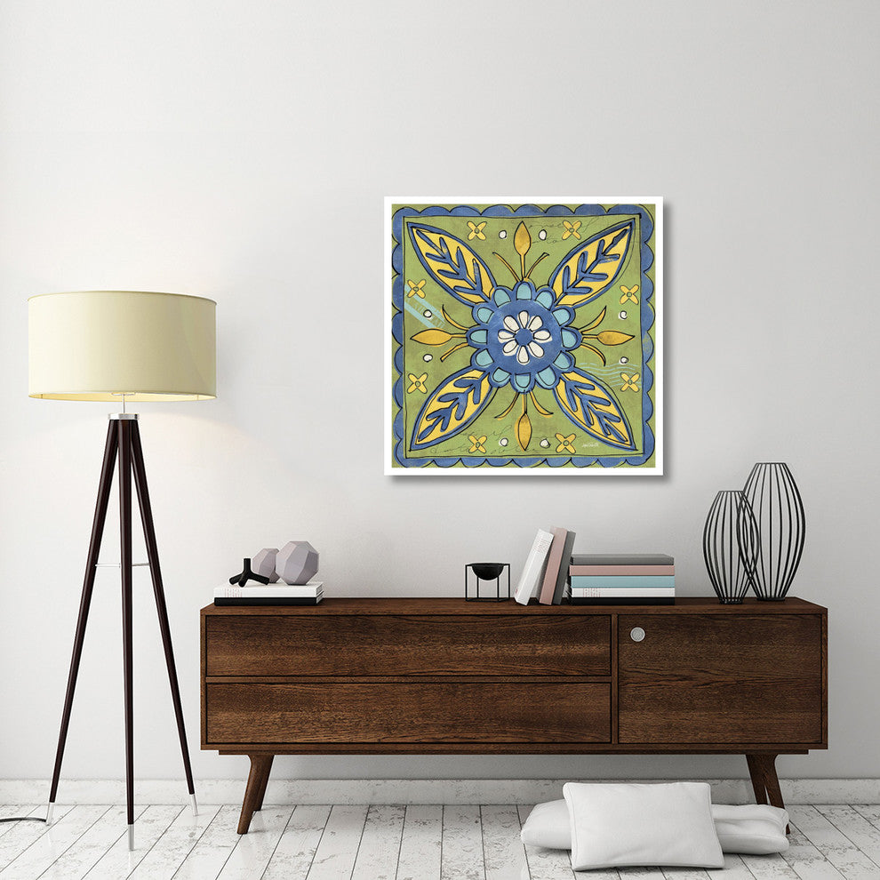 "Tuscan Sun Tile III Color" Digital Paper Print by Anne Tavoletti, 38"x38"
