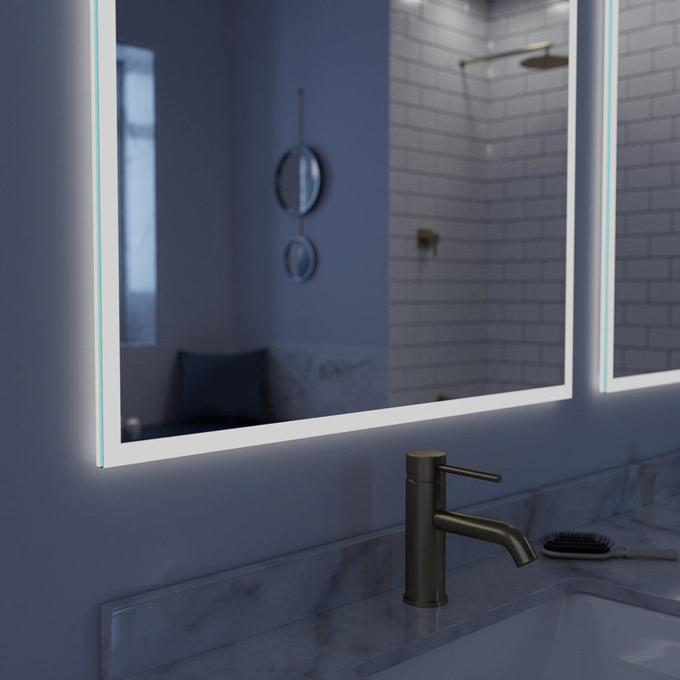 Arpella Lucent 34 in. x 36 in. Wall Mounted LED Vanity Mirror