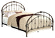 Benzara BM165976 Metal Queen Size Bed With Headboard and Footboard, Bronze