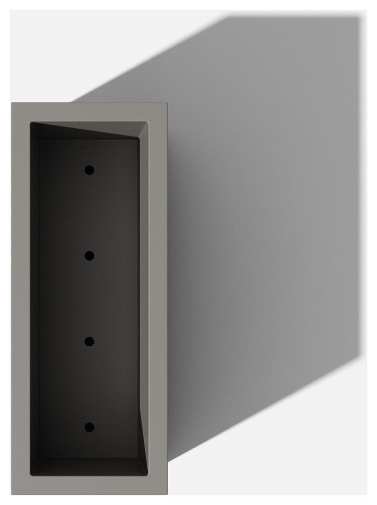 Veradek Block Series Span Planter, Grey, Short