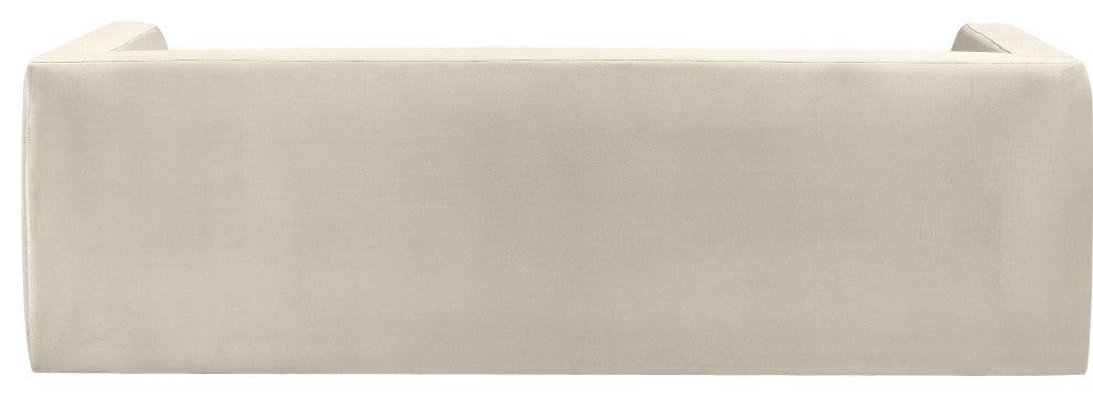 Henson Velvet Upholstered Sofa, Cream