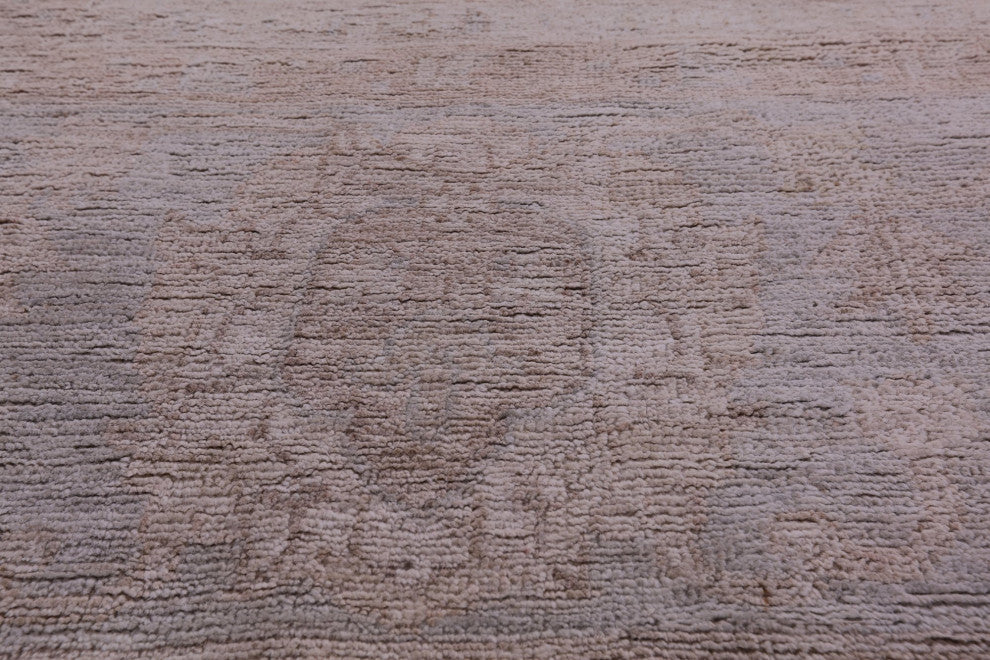 Peshawar White Wash Handmade Wool Rug 10' 0" X 13' 7" Q9590