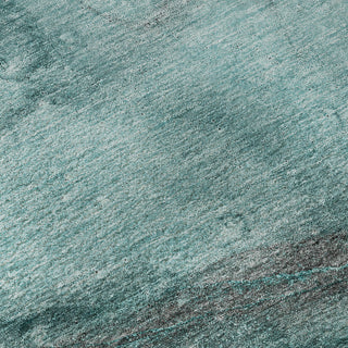 Premium Machine Washable Mayfield AMF524 Teal 8' x 10' Rug