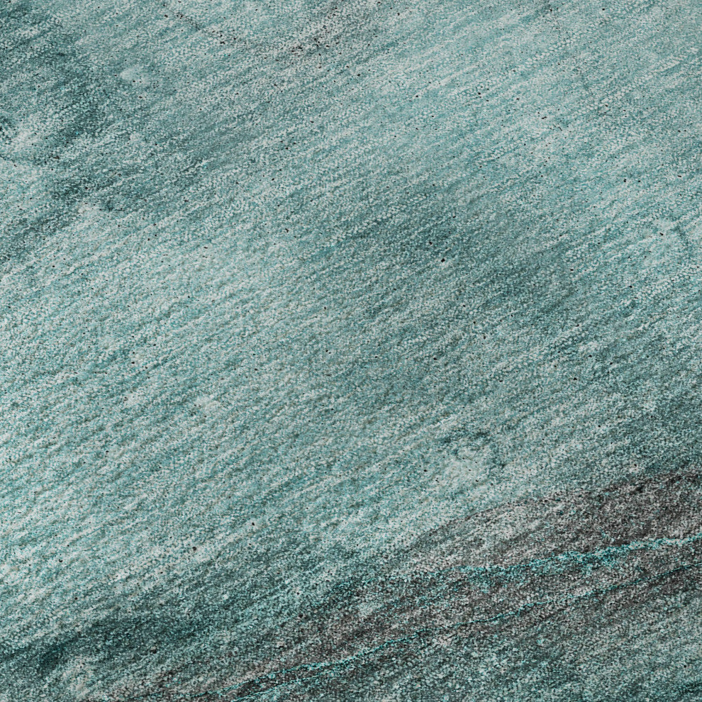 Premium Machine Washable Mayfield AMF524 Teal 8' x 10' Rug