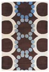 Avalisa Contemporary Area Rug, Blue, 5'x7'6" Rectangle