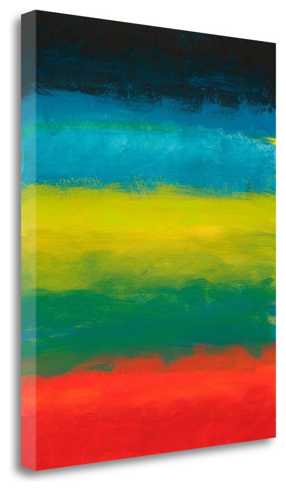 "Night Coast Two" By Jan Weiss,Ready to Hang Giclee Print on Gallery Wrap Canvas
