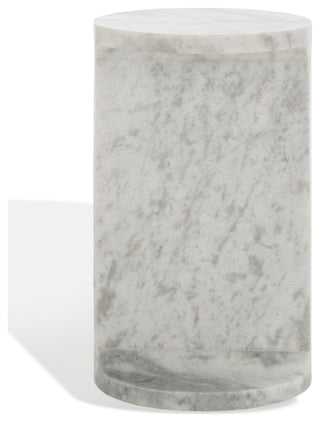 Safavieh Couture Melinda Marble "C" Accent Table, White