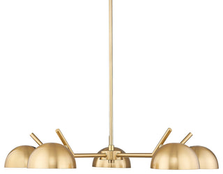Z-Lite 7517-5 Realm Sphere 5 Light 32"W Chandelier - Modern Gold