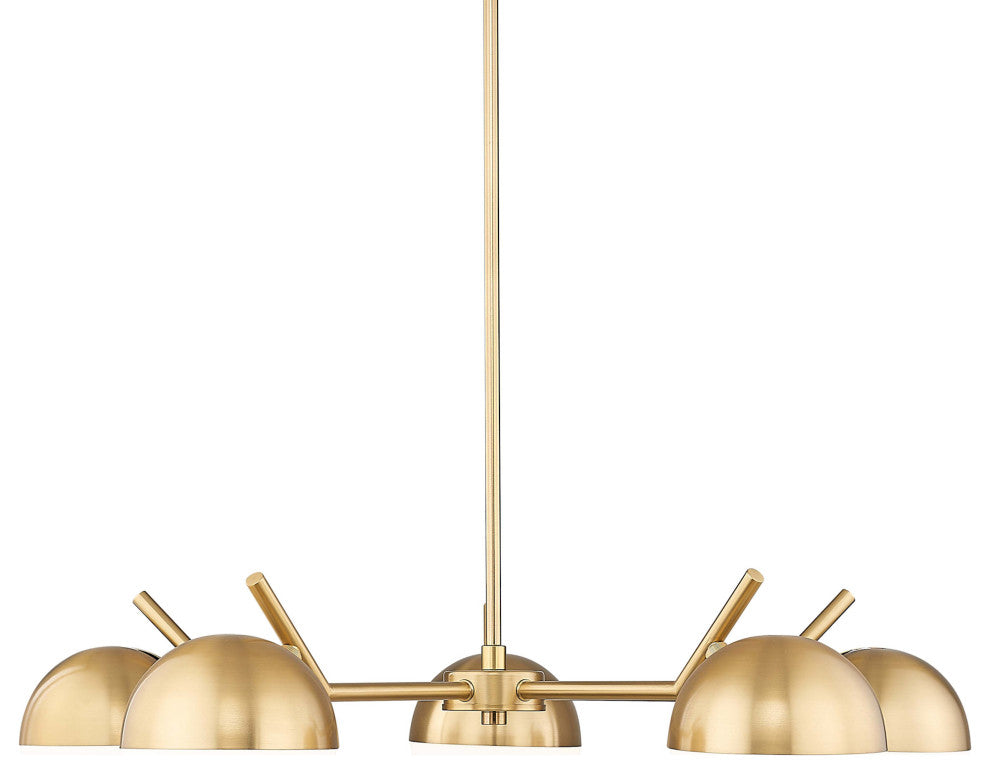 Z-Lite 7517-5 Realm Sphere 5 Light 32"W Chandelier - Modern Gold