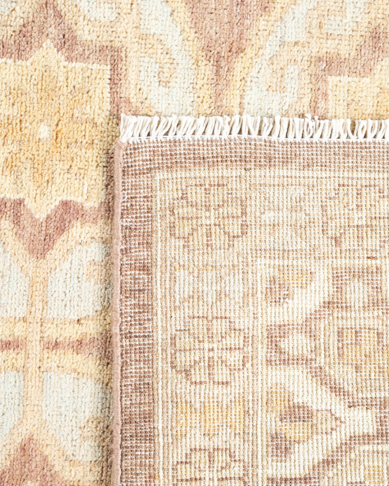 Khotan, One-of-a-Kind Hand-Knotted Area Rug Light Blue, 8'0"x9'7"