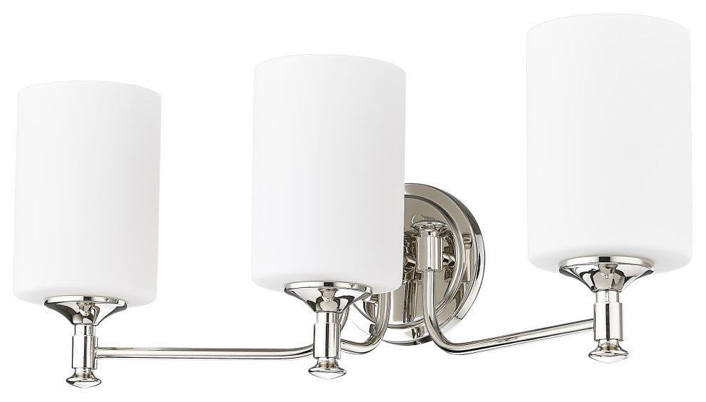 3 Light 21.625 in. Polished Nickel Vanity Light