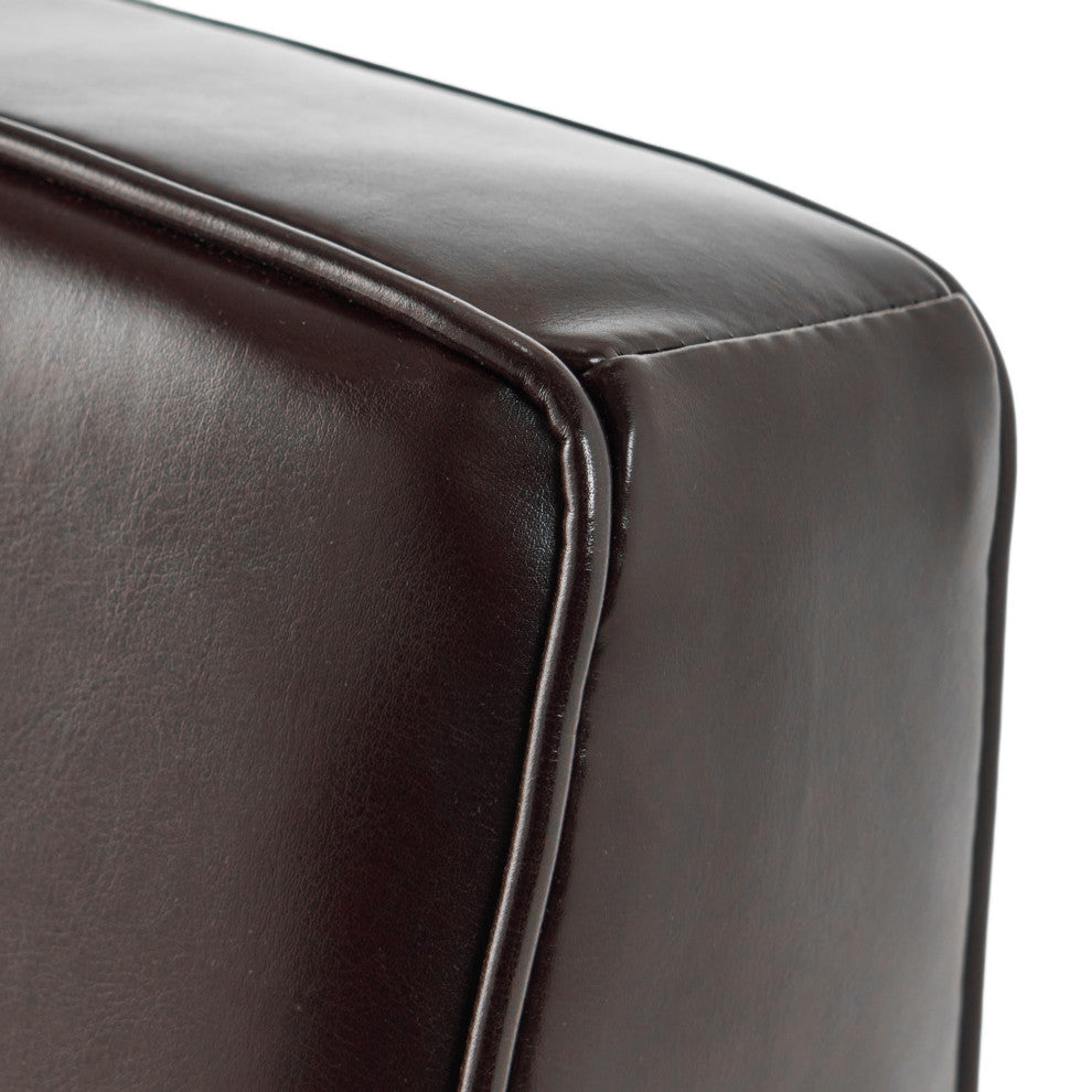 GDF Studio Barzini Leather Club Chair, Brown